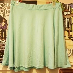 Mint green skirt